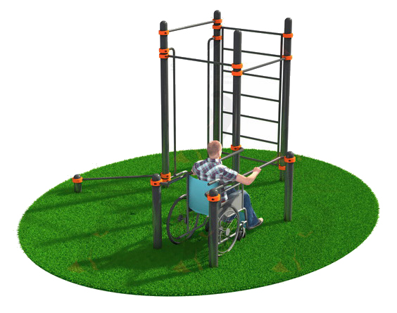 Спортивный комплекс, адаптированный для инвалидов-колясочников СВС-127