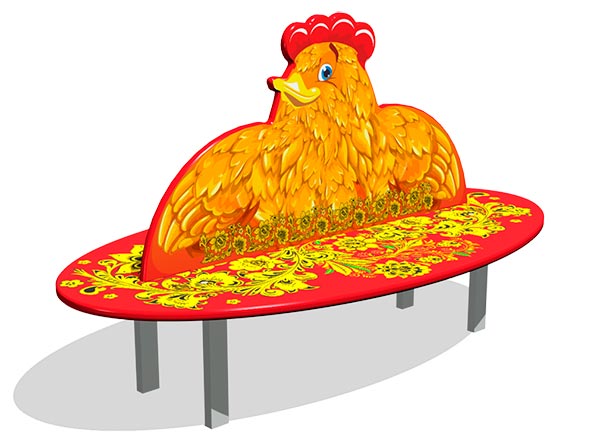 Скамейка детская ZION Курочка Ряба (СП088)