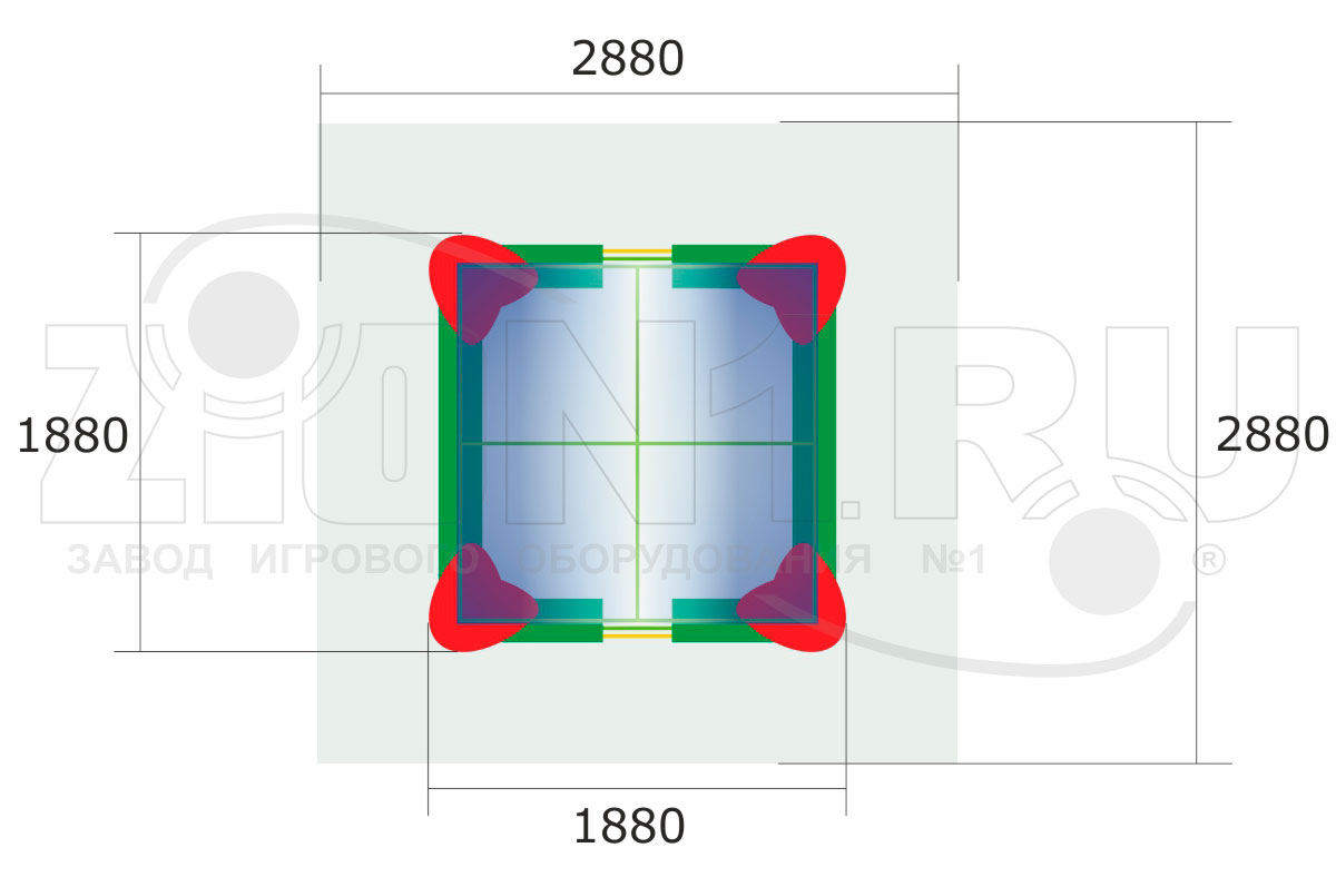 Детская песочница ZION Тучка (П033)