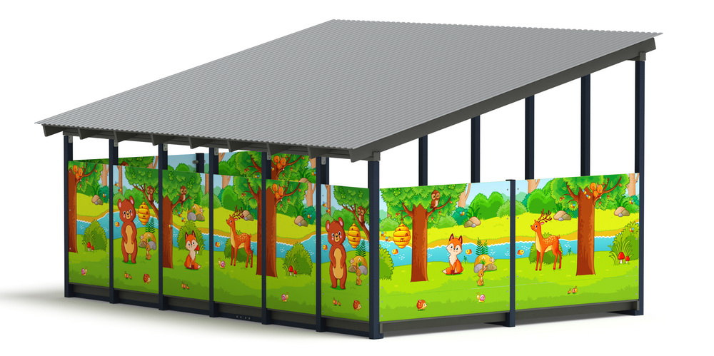 Теневой навес (Полянка) МФ 71.6.4-07