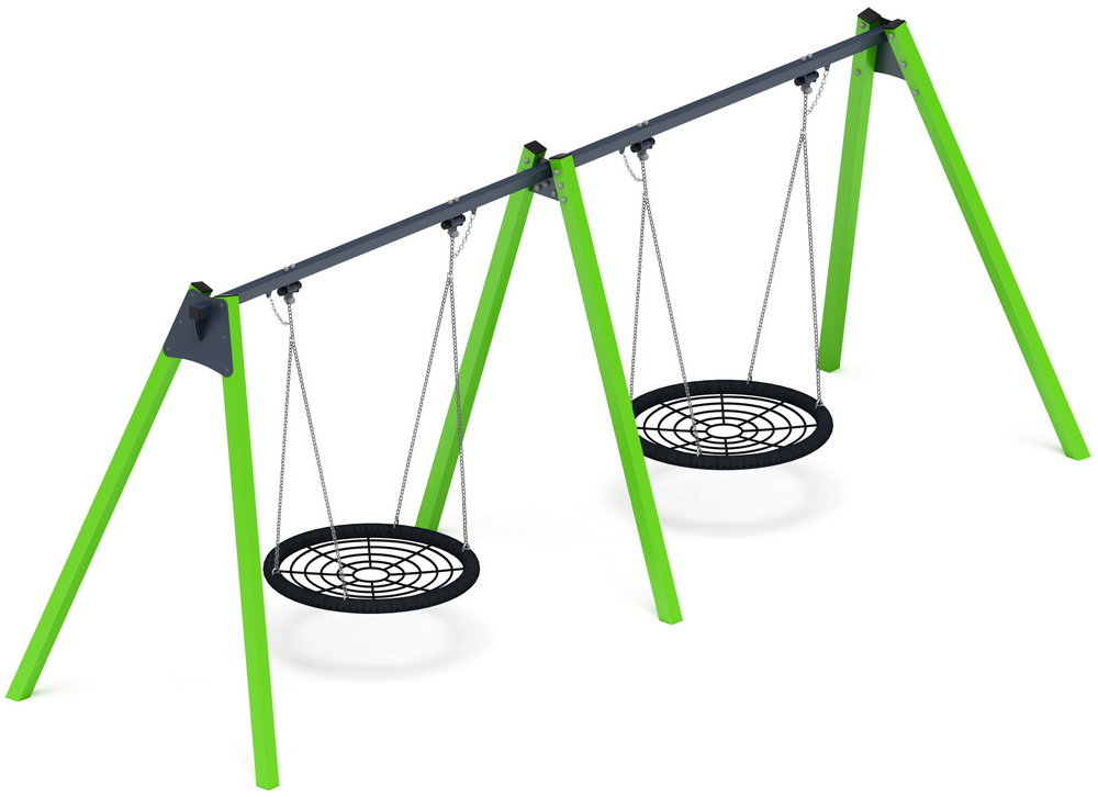 Качели-гнездо М2 двойные ИО 12.М.05.05.01-02 (зеленый)