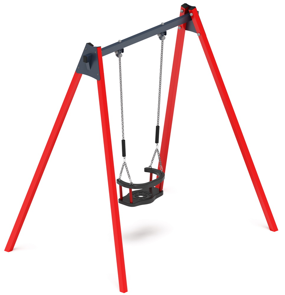 Качели М1 металл ИО 11.М.01.03-01 (красный)