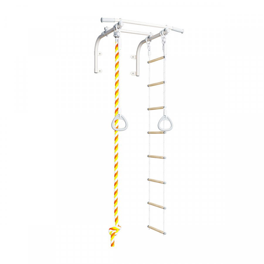 ROMANA T1 Турник настенный (с навесным оборудованием) (белый прованс)