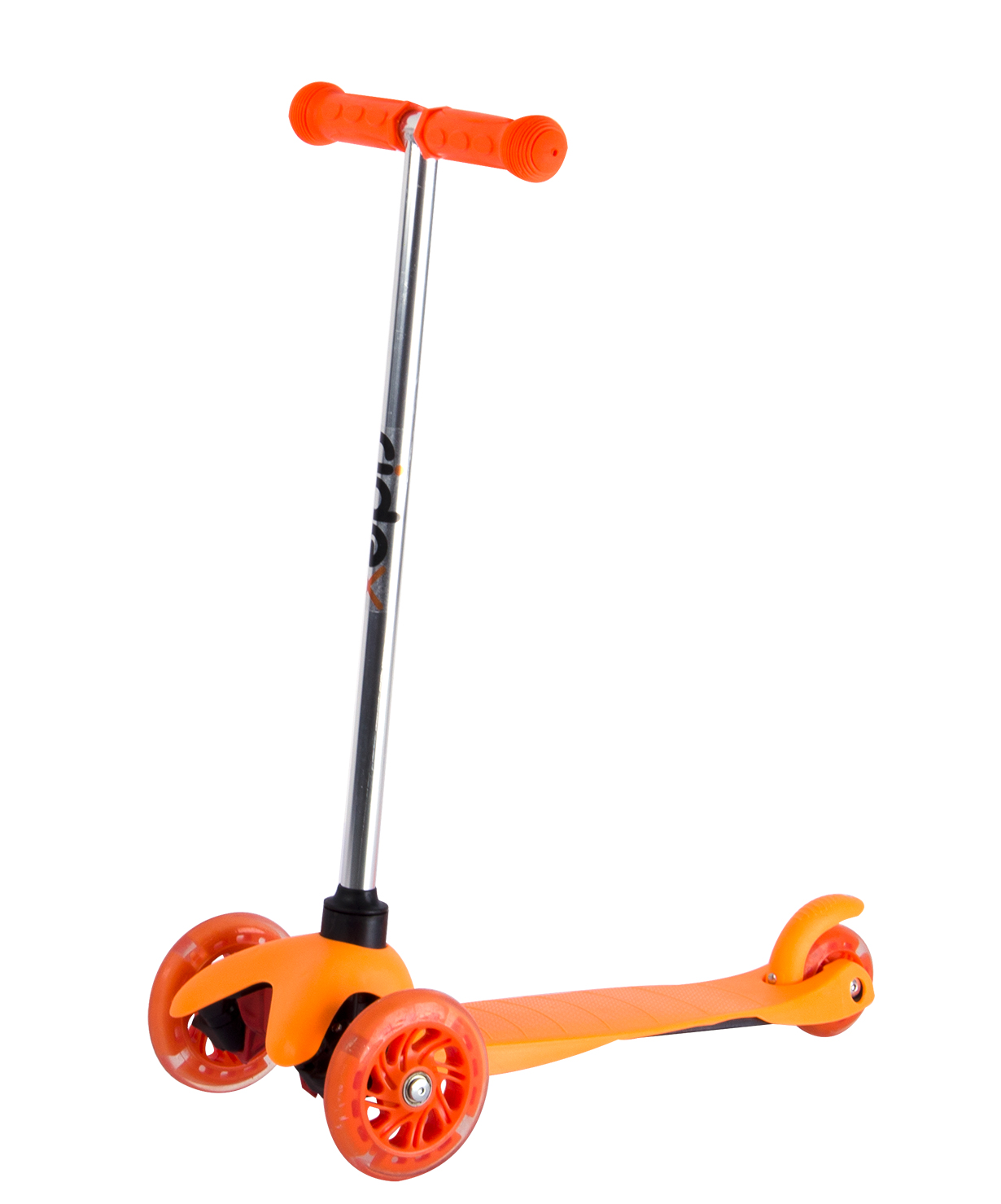 Самокат 3-колесный Kinder, 120/80 мм, оранжевый