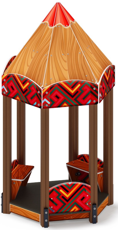 Домик КАРАНДАШ для детской площадки МФ 10.26.01-01