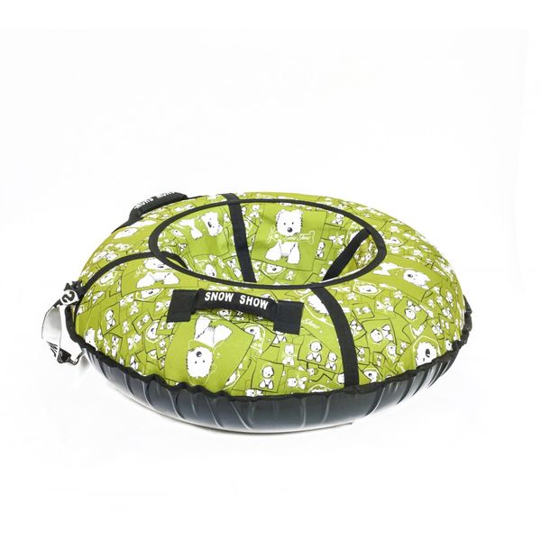 Тюбинг STANDART Собачки в зеленом 100 см