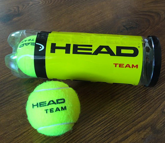 Мяч теннисный HEAD Team 3B, нат. резина, фетр (11.401)