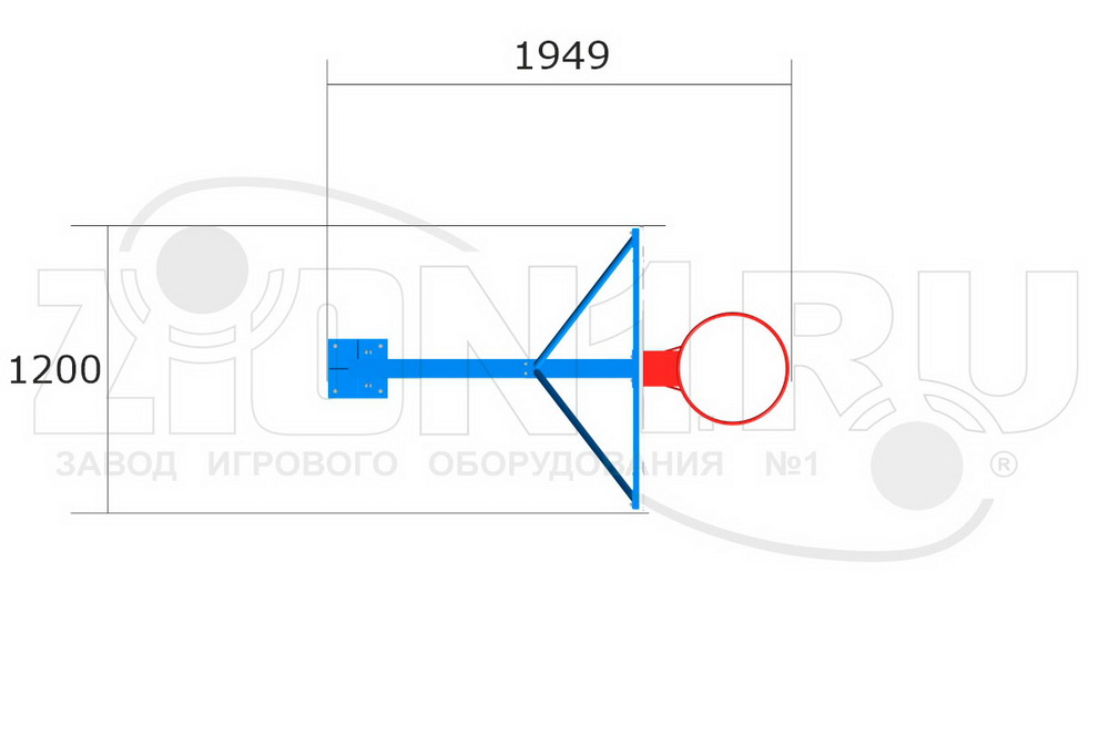 Стойка баскетбольная ZION М1У (СЭ201)