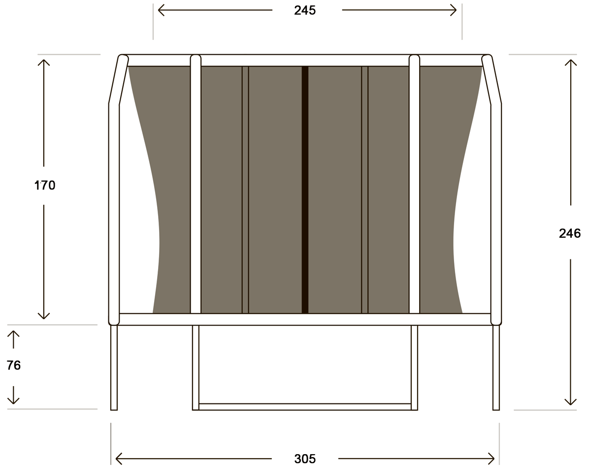 Батут Hasttings Sky Double 10ft (3,04 м)