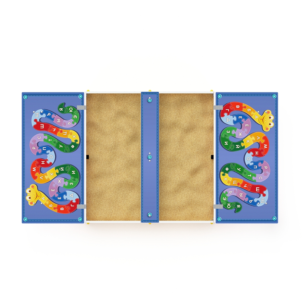 АЗБУКА песочница с крышкой ИО 5.01.11-01