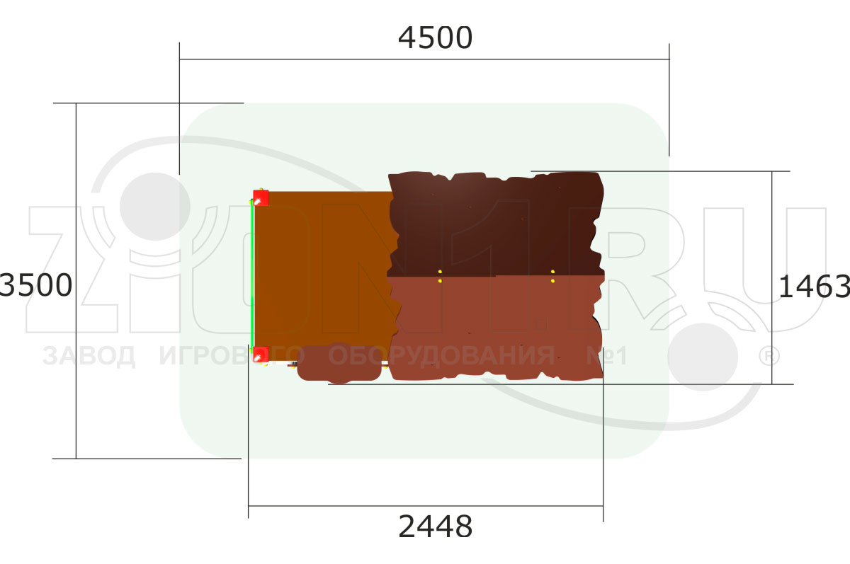 Домик ZION Хижина с печкой (ИМ112)