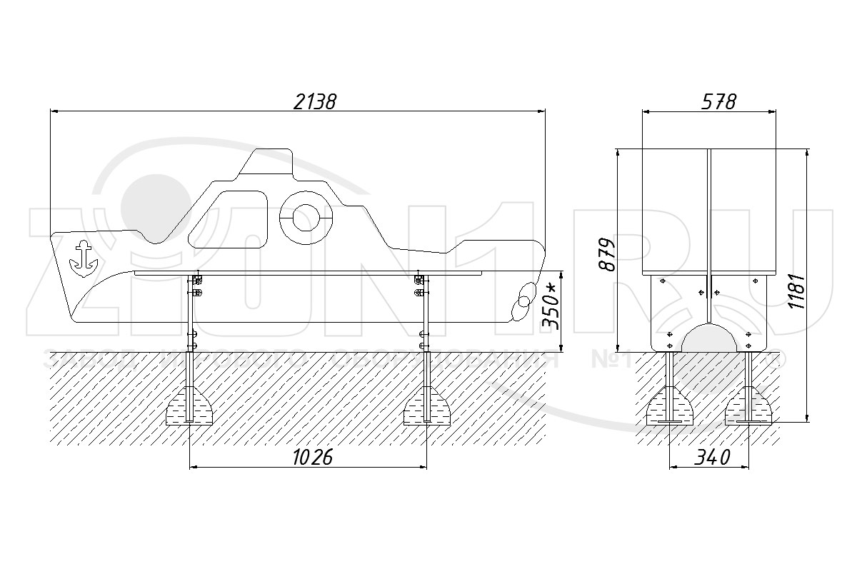 Скамейка детская ZION Катерок (СП202)
