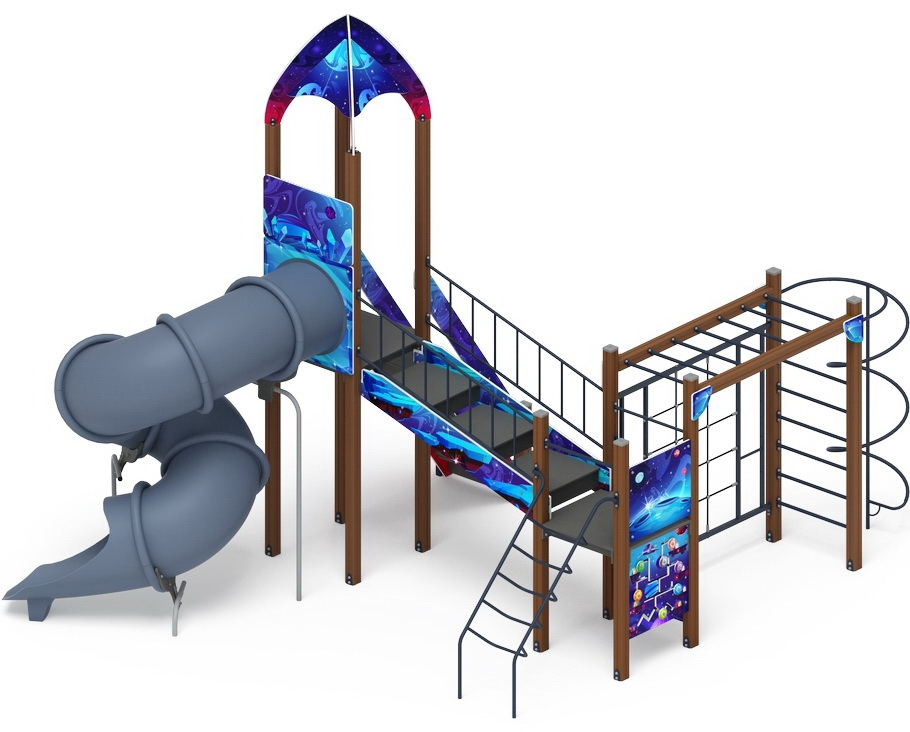 КОСМОПОРТ детский игровой комплекс ДИК 2.14.09-02 (H=2000)