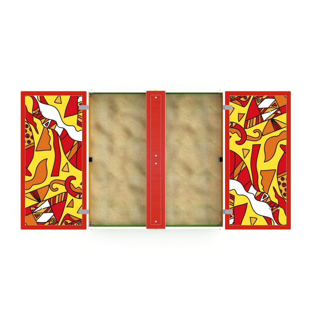 Песочница с крышкой (Рыбы) ИО 5.01.11-04