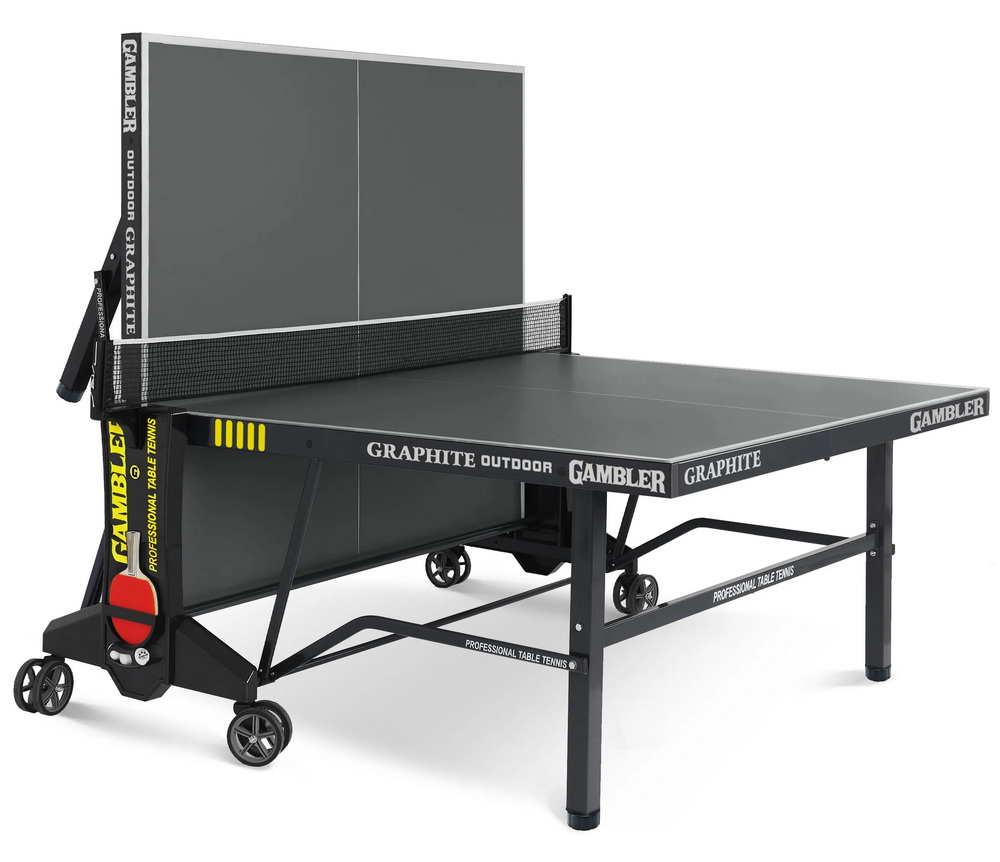 Стол теннисный GAMBLER Graphite 6 Всепогодный с сеткой