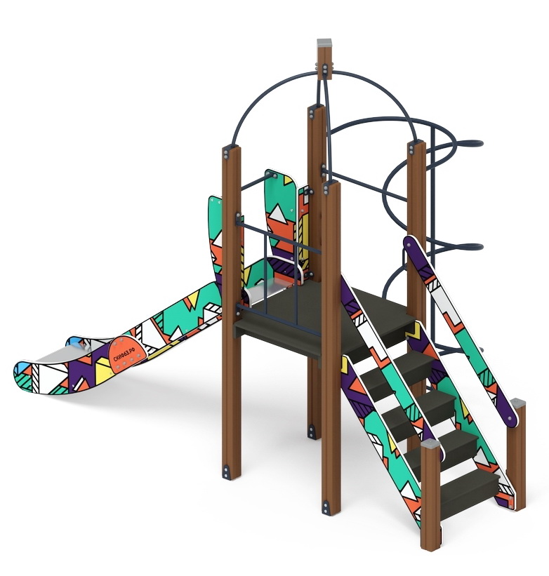 НАВИНА (Геометрия) детский игровой комплекс ДИК 2.09.01-02 (H=1200)