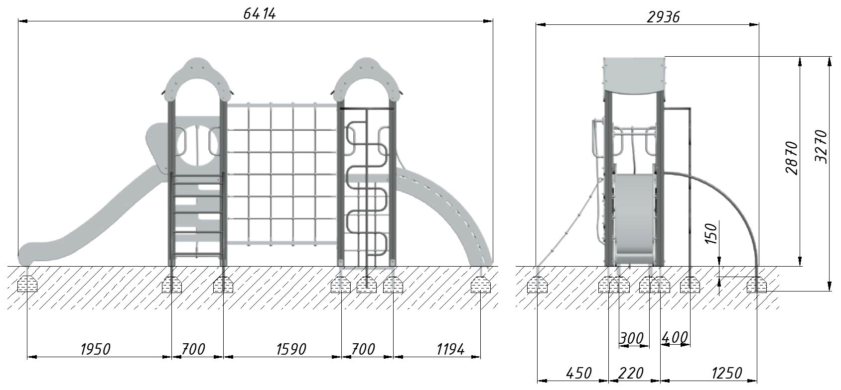 Детский игровой комплекс ZION Жираф (КД011)