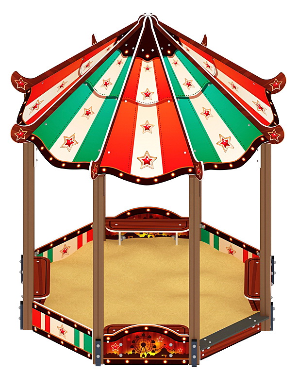 Песочный дворик ПАГОДА КАРНАВАЛ (Шапито) ИО 6.01.02-20