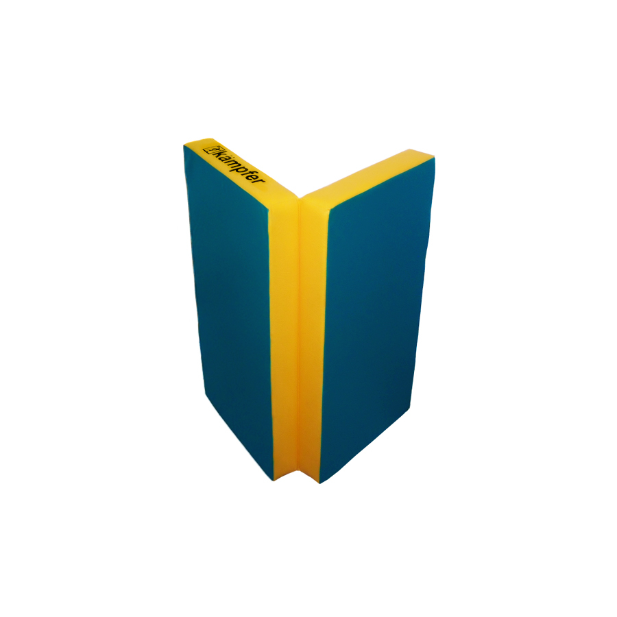 Мат №4 (100х100х10) Kampfer синий/желтый