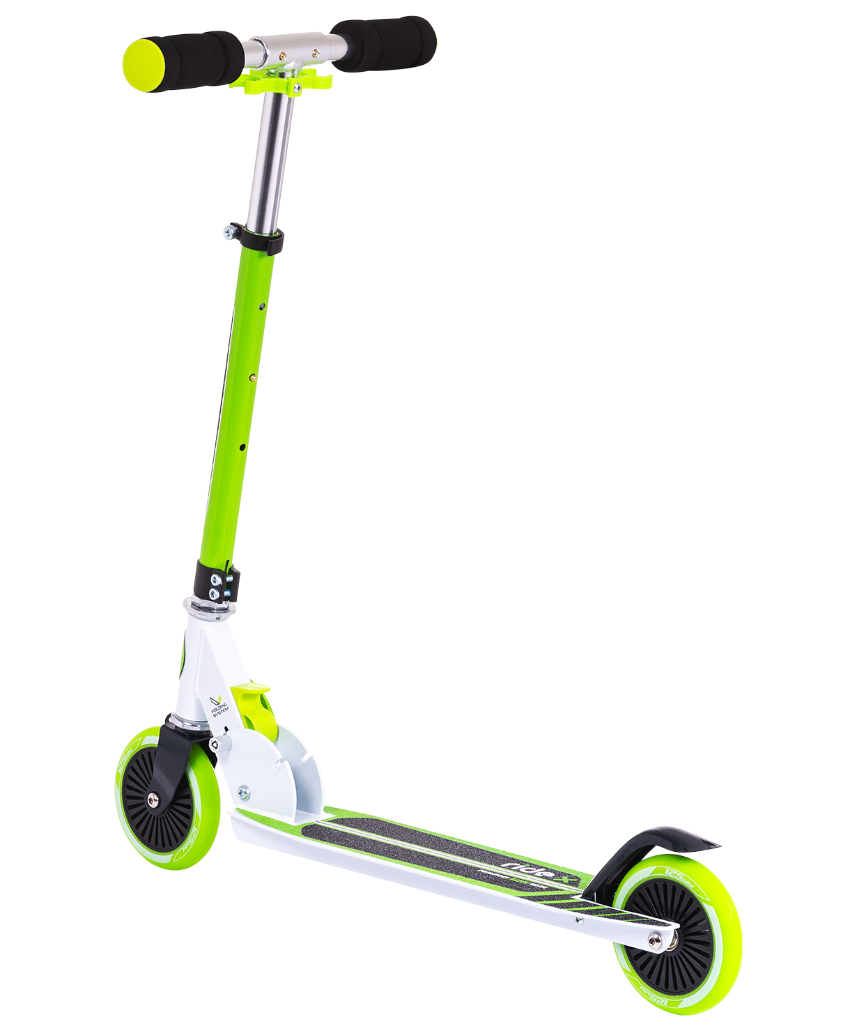 Самокат 2-колесный Rapid 125 мм, зеленый