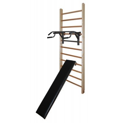 Шведская стенка СБ с турником, брусьями, доской для пресса