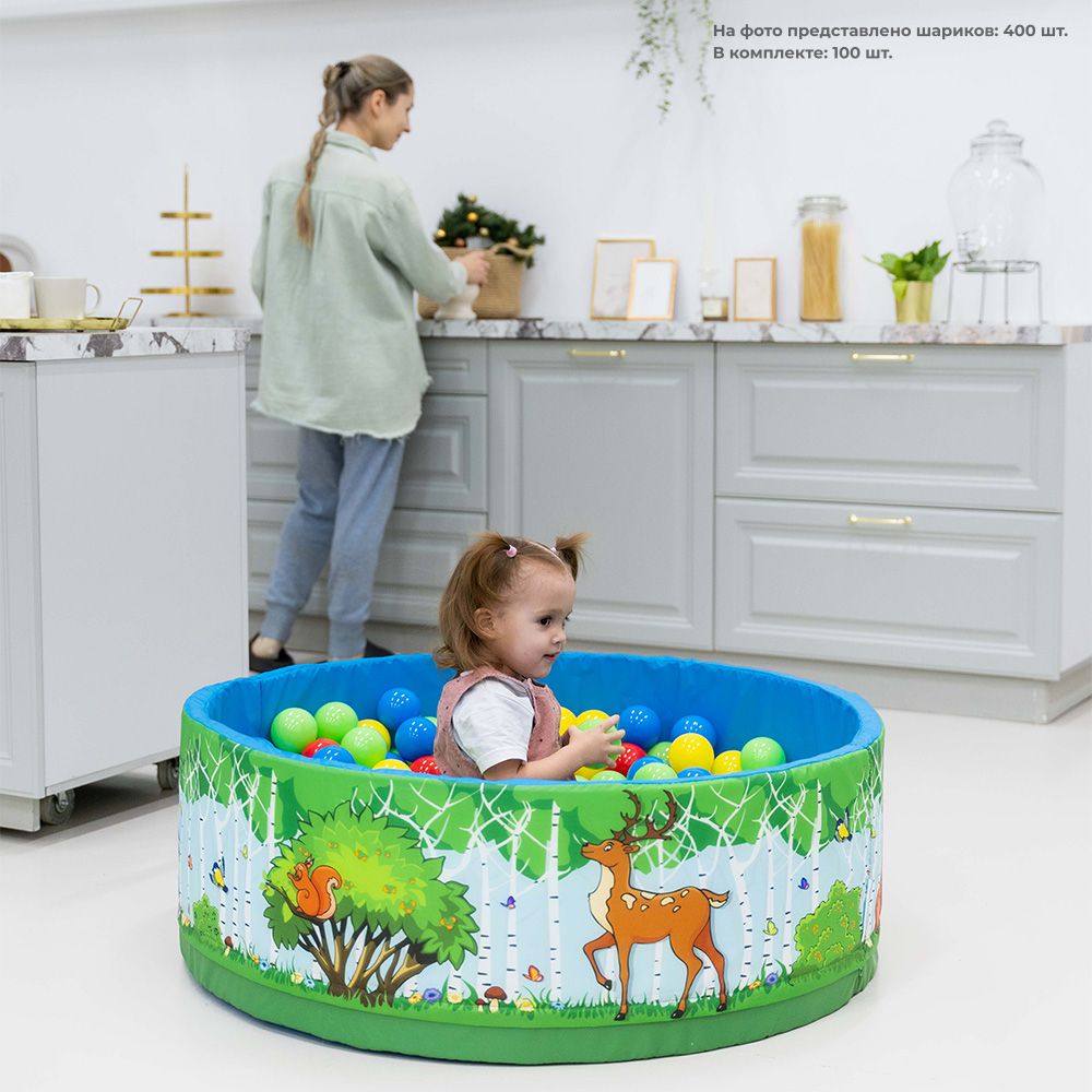 Сухой бассейн ЗВЕРЯТА Romana (ДМФ-МК-02.52.01)