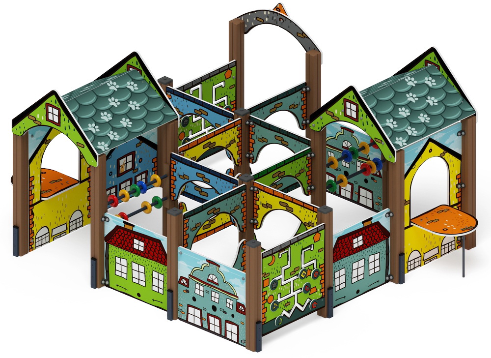 Лабиринт КУБИК 4 (Город) игровая форма МФ 20.01.04-01