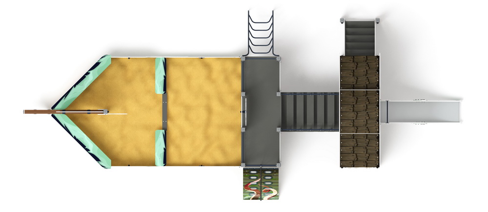 ПАРУСНИК детский игровой комплекс ДИК 2.03.3.02-04 (H=1200)