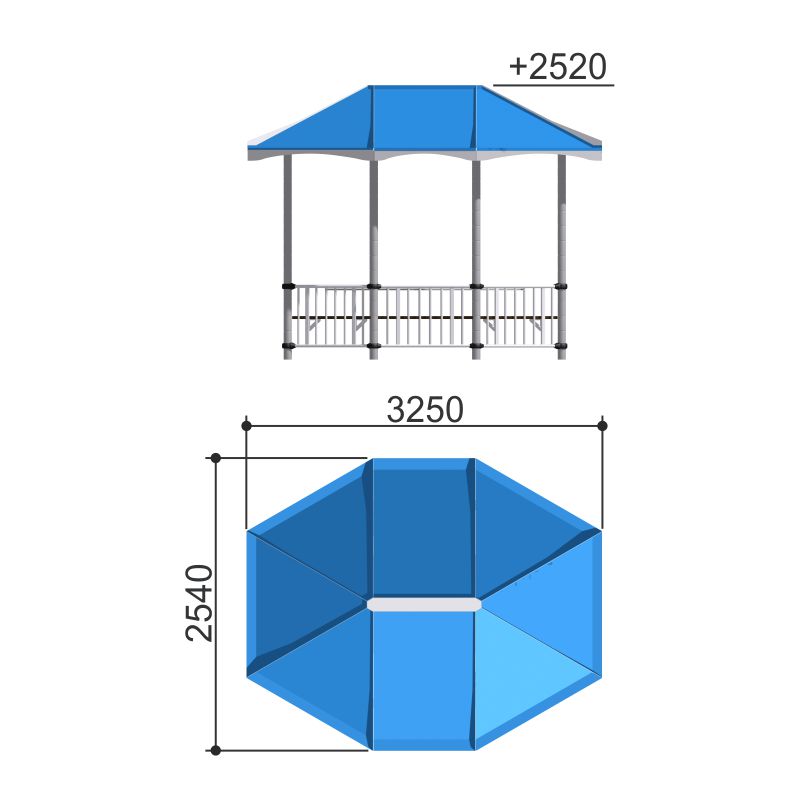 Беседка со столом и сиденьями Romana 301.02.00