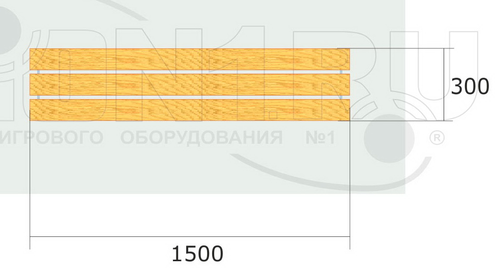 Скамейка для раздевалок СВ1 (СВ0051)