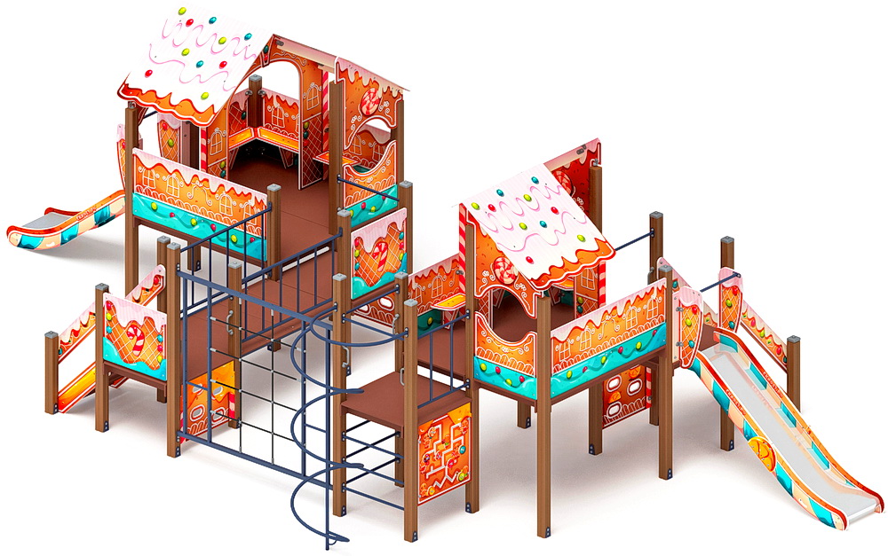 ТЕРЕМОК детский игровой комплекс ДИК 2.07.03-02 (H=1200, H=750)