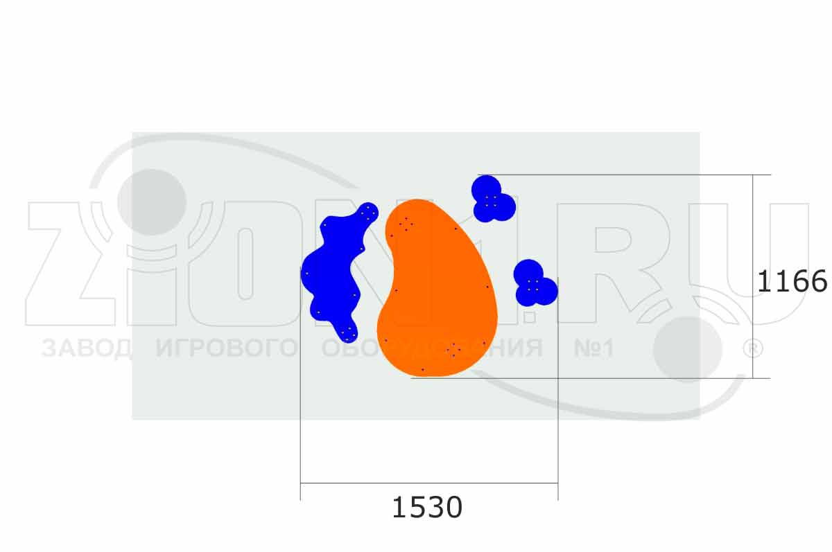 Столик детский ZION Тучки (СП090)