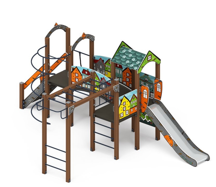 РАДА (Город) детский игровой комплекс ДИК 2.01.2.08-01 (H=1200)