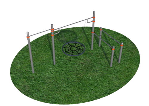 Турник, брусья, каркас для крепления качелей СВС-83