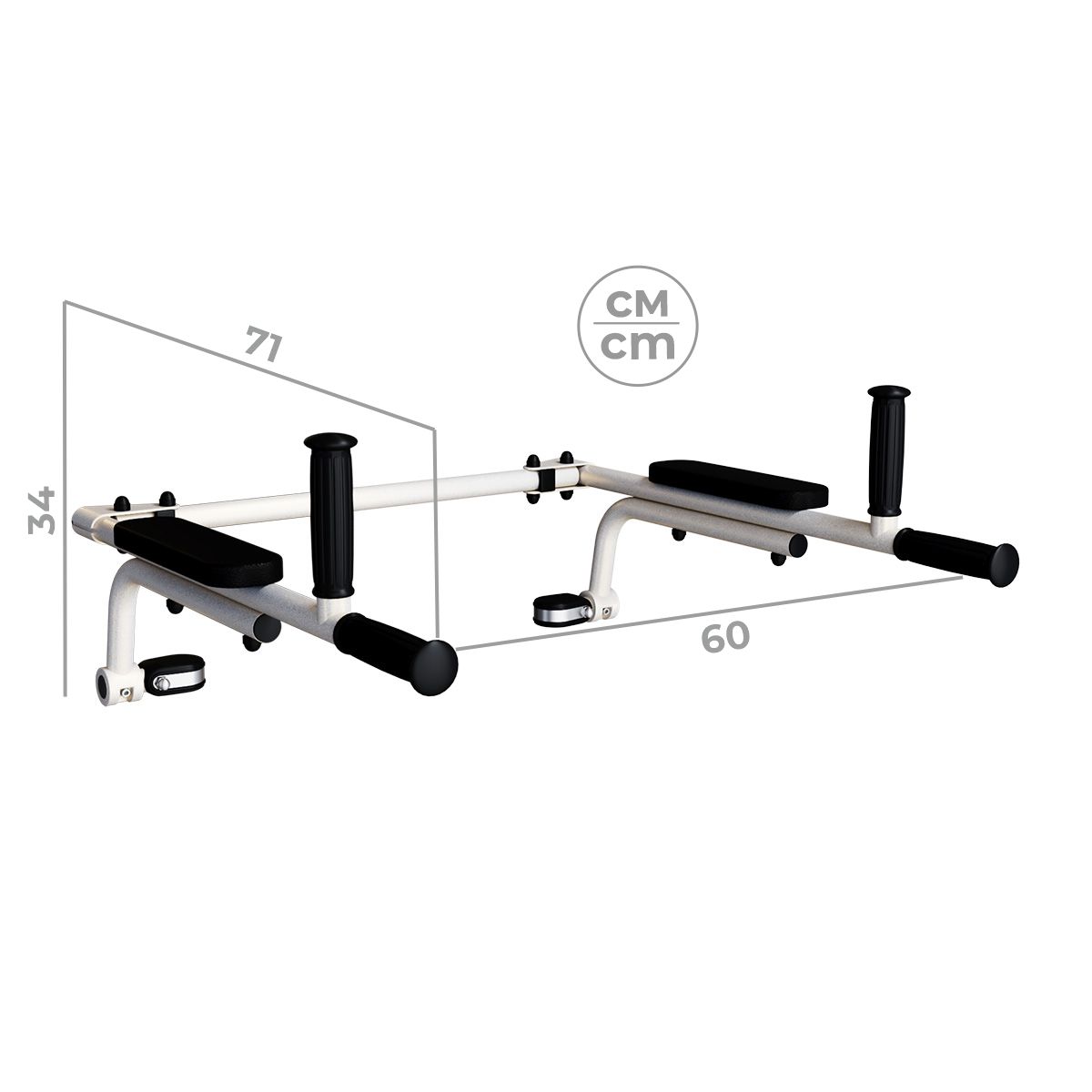 Брусья откидные Dop4  для шведской стенки 490 мм Romana (6.03.03) белый прованс