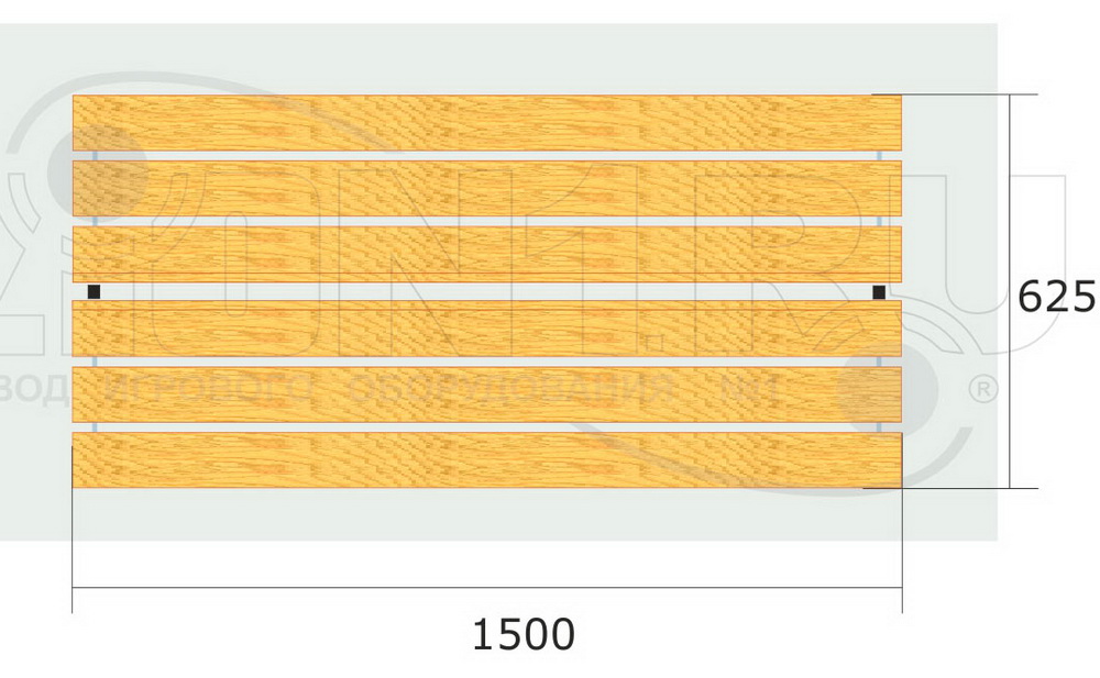 Скамейка для раздевалок СВ5 (СВ0111)