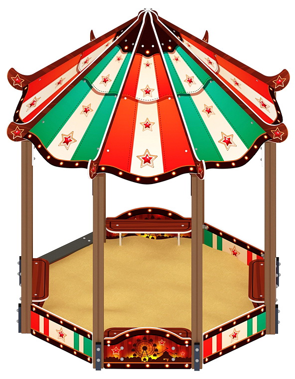 Песочный дворик ПАГОДА КАРНАВАЛ (Шапито) ИО 6.01.02-20