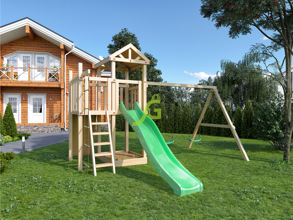 Детская площадка IgraGrad "Большая Панда Фани + скалодром"