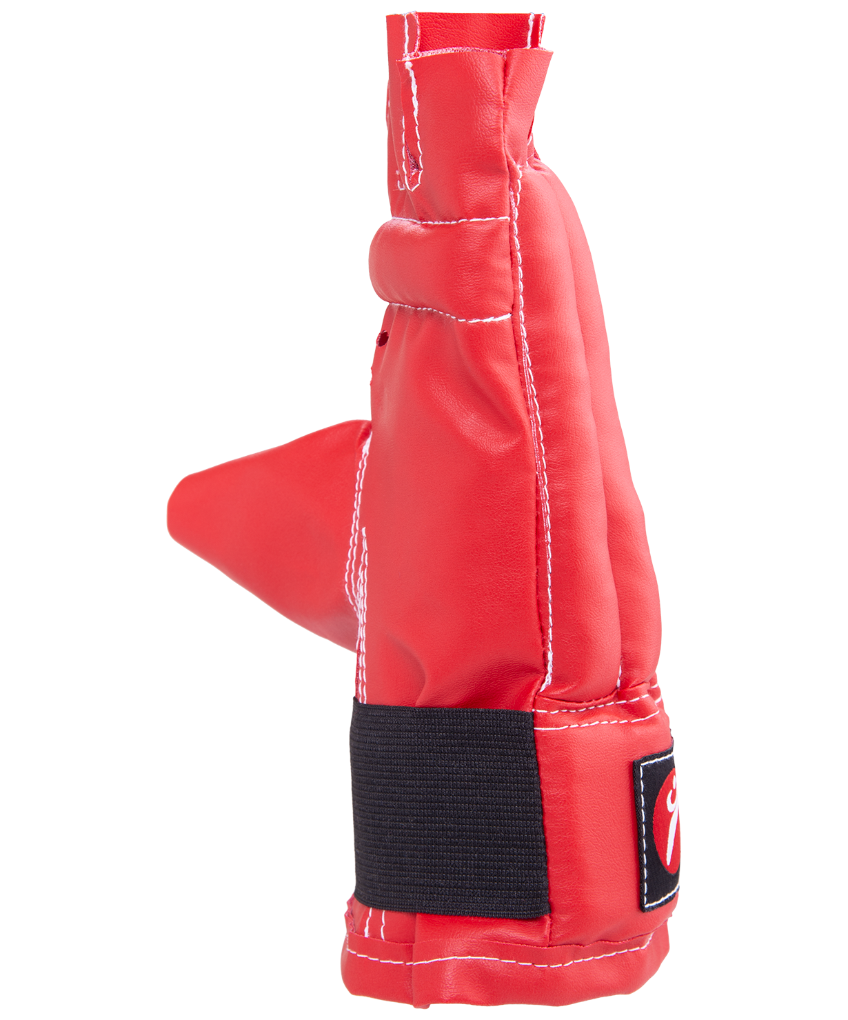 Перчатки снарядные, шингарды, кожзам, красно-сине-черный, M