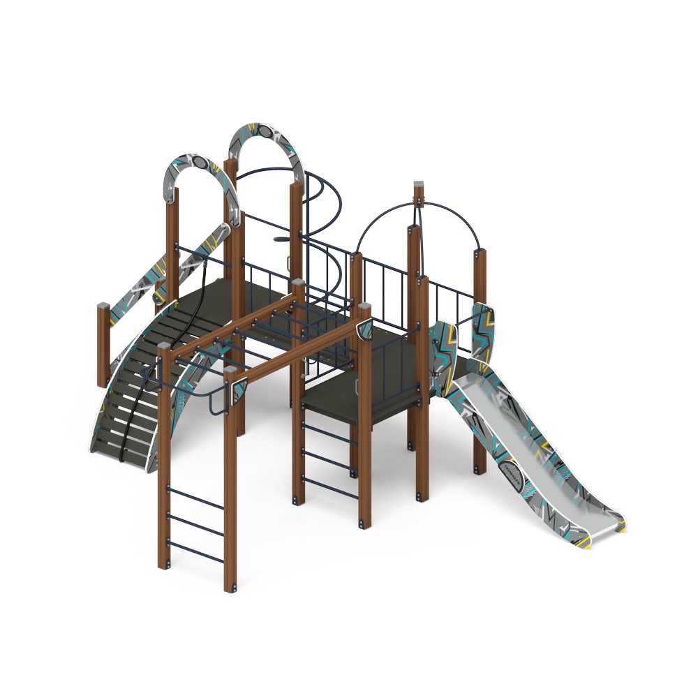 НАВИНА (Техно-голубой) детский игровой комплекс ДИК 2.09.05-01 (Н=1200)