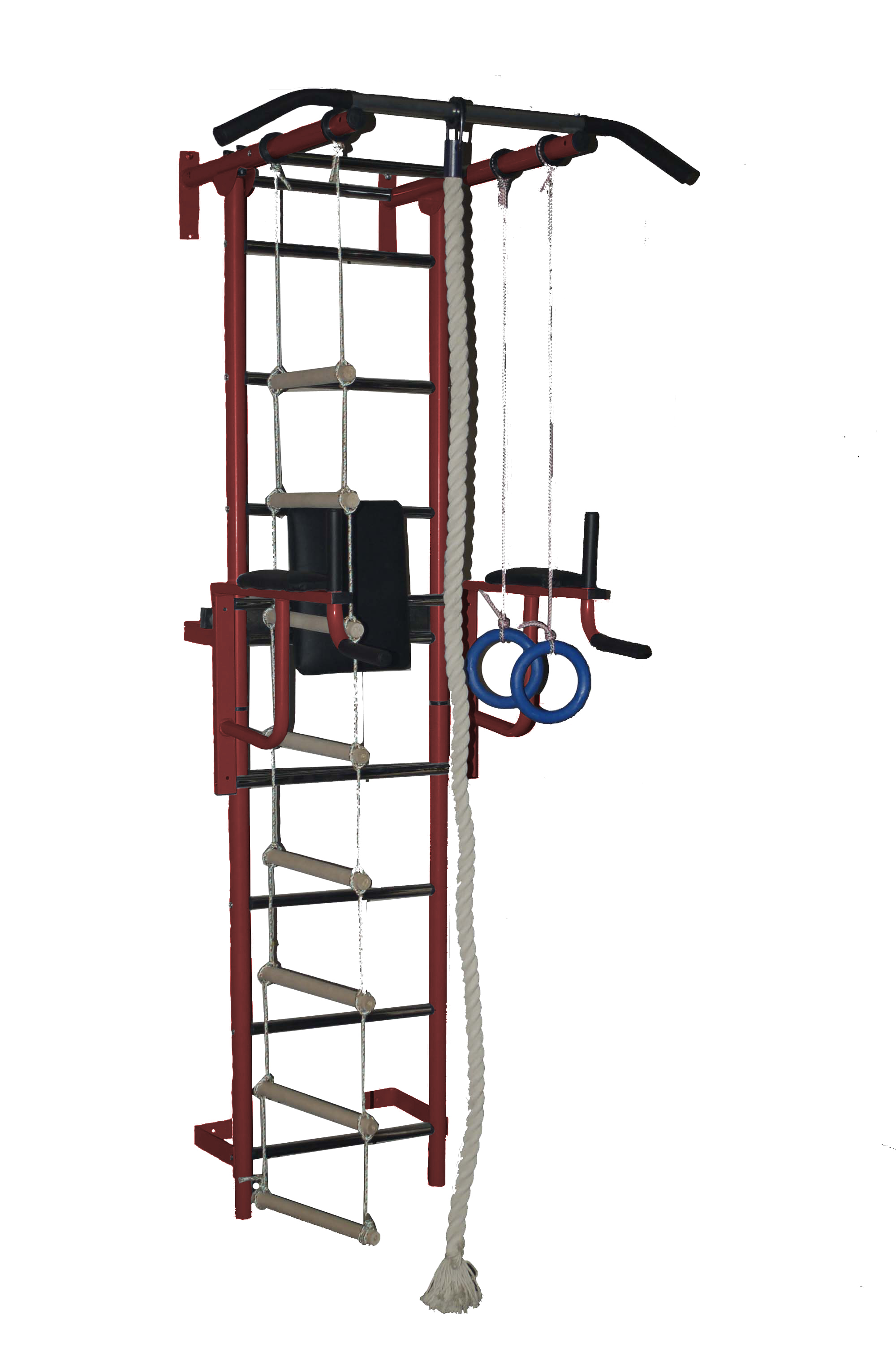 ДСК "Крепыш плюс " пристенный с брусьями - 1 синий