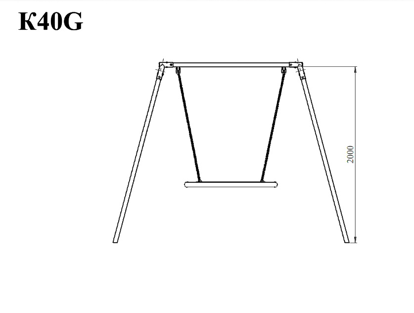 Качели детские с гнездом Air Gym YK40G