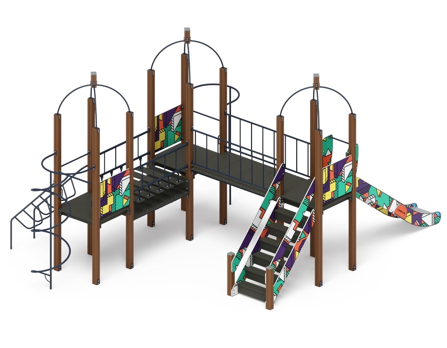 НАВИНА (Геометрия) детский игровой комплекс ДИК 2.09.06-02 (H=1500)