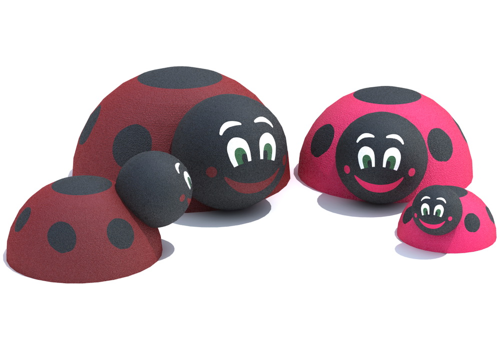 Резиновая 3D-фигура ZION Божья коровка (для парков и детских площадок)