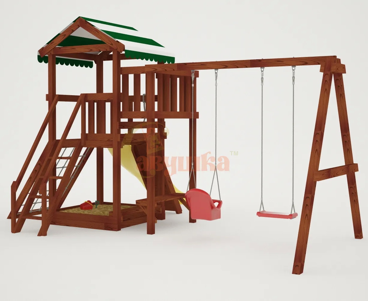 Детская площадка Савушка Мастер 2 (Махагон)