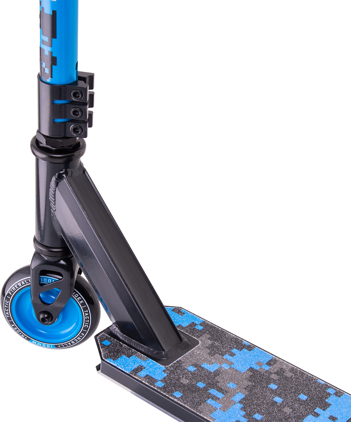 Самокат трюковый Tactic blue 100 мм