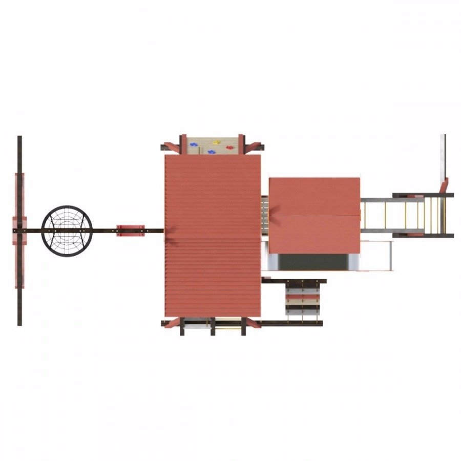 Детская игровая деревянная площадка ХИЖИНА КОРСИКА Самсон