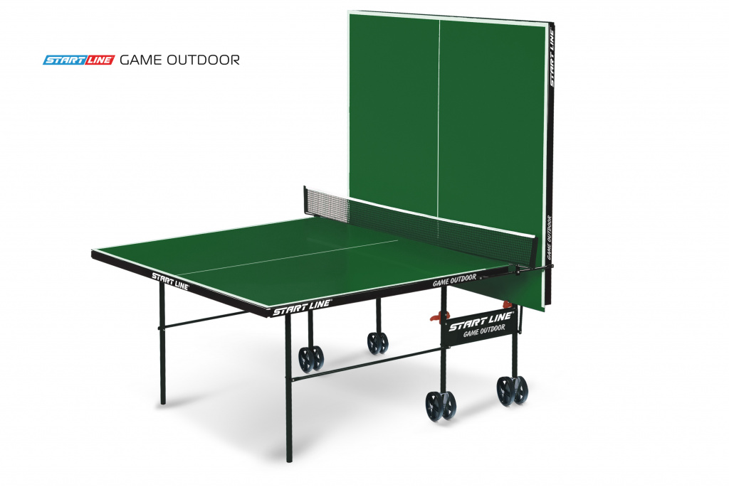 Теннисный стол START LINE Game Outdoor Green с сеткой