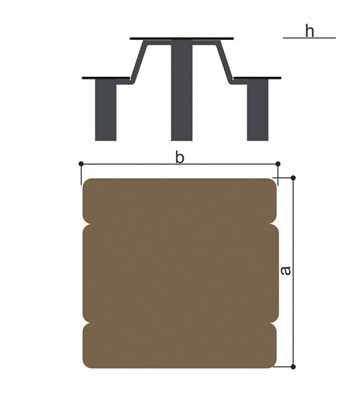 Стол со скамьями (детский) Romana 302.34.00