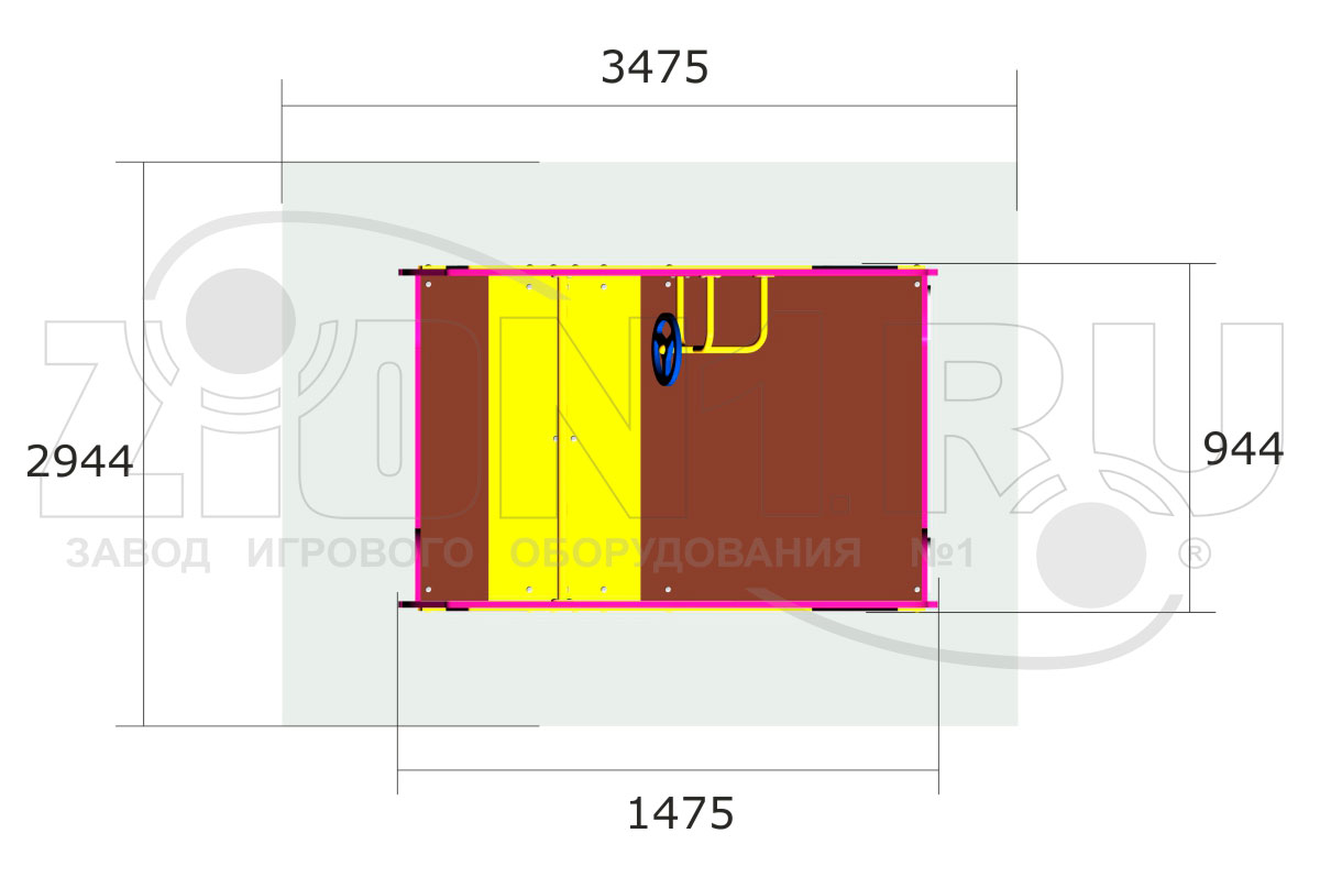 Игровой макет ZION Машинка Мини